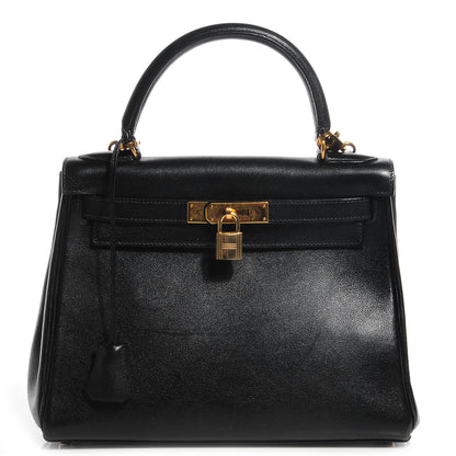 Hermes Veau Gulliver Kelly Retourne 28 Black 1 of 28