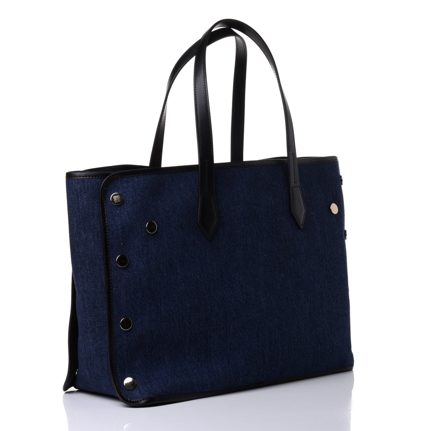 Givenchy Denim Medium Logo Bond Shopper Tote Blue 2 of 4