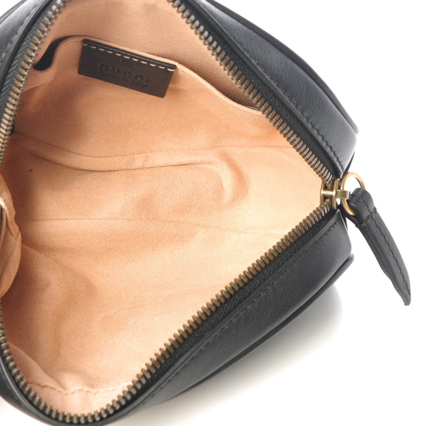 Calfskin Matelasse GG Marmont Belt Bag 85 34 Black