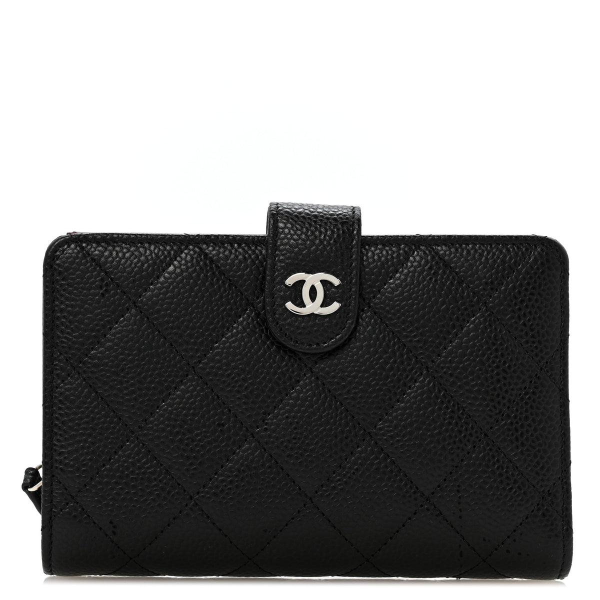Chanel Caviar Quilted CC French Wallet Black 1 of 11