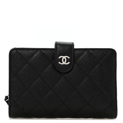 Chanel Caviar Quilted CC French Wallet Black 1 of 11