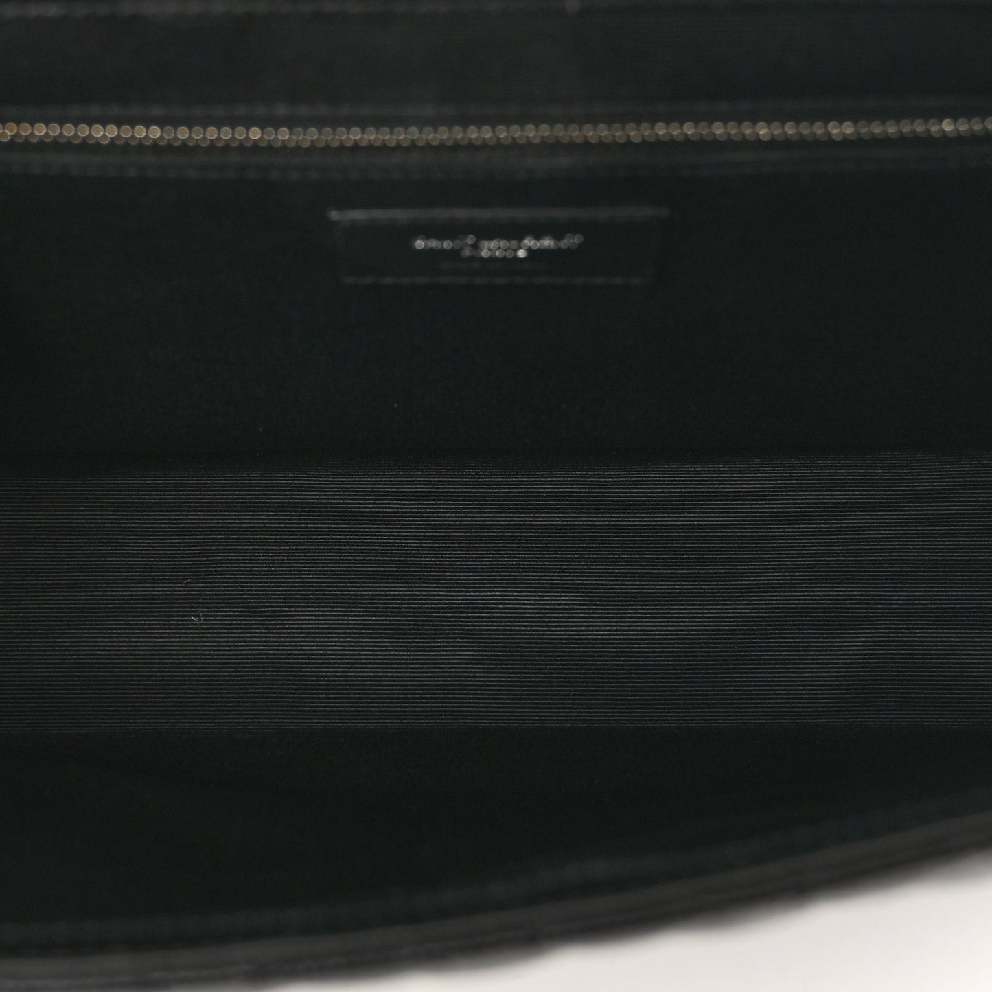 Grain De Poudre Textured Mixed Matelasse Large Triquilt Monogram Satchel Black