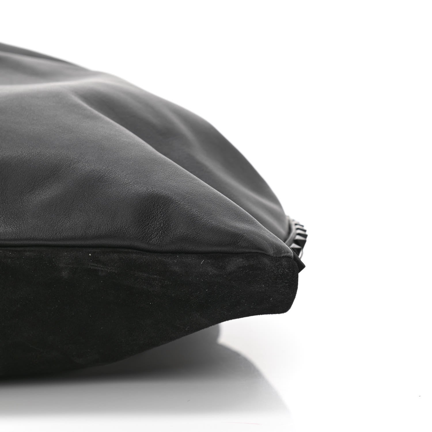 Valentino Garavani Calfskin Suede Rockstud Hobo Black 9 of 9