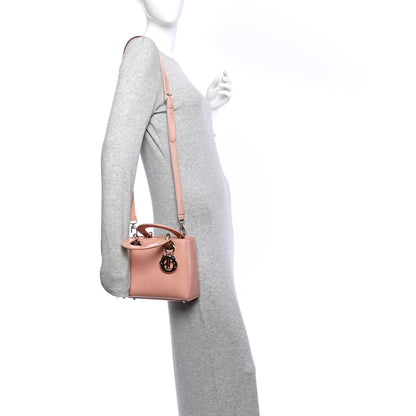 Christian Dior Snakeskin Small Lady Dior Pink 2 of 11