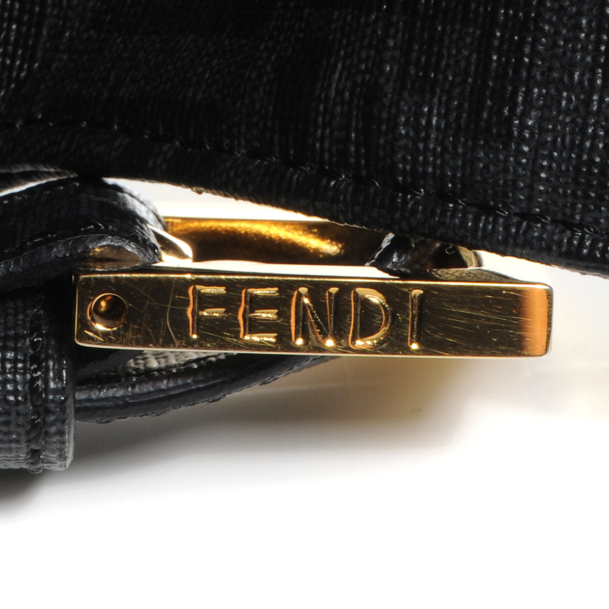 Fendi Zucchino Spalmati Forever Mama Baguette Black 9 of 11