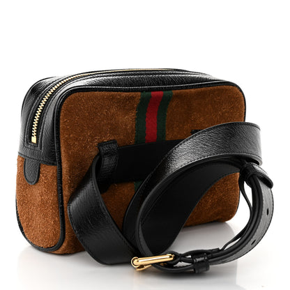 Gucci Suede Small Ophidia Belt Bag 85 34 Brown 3 of 10