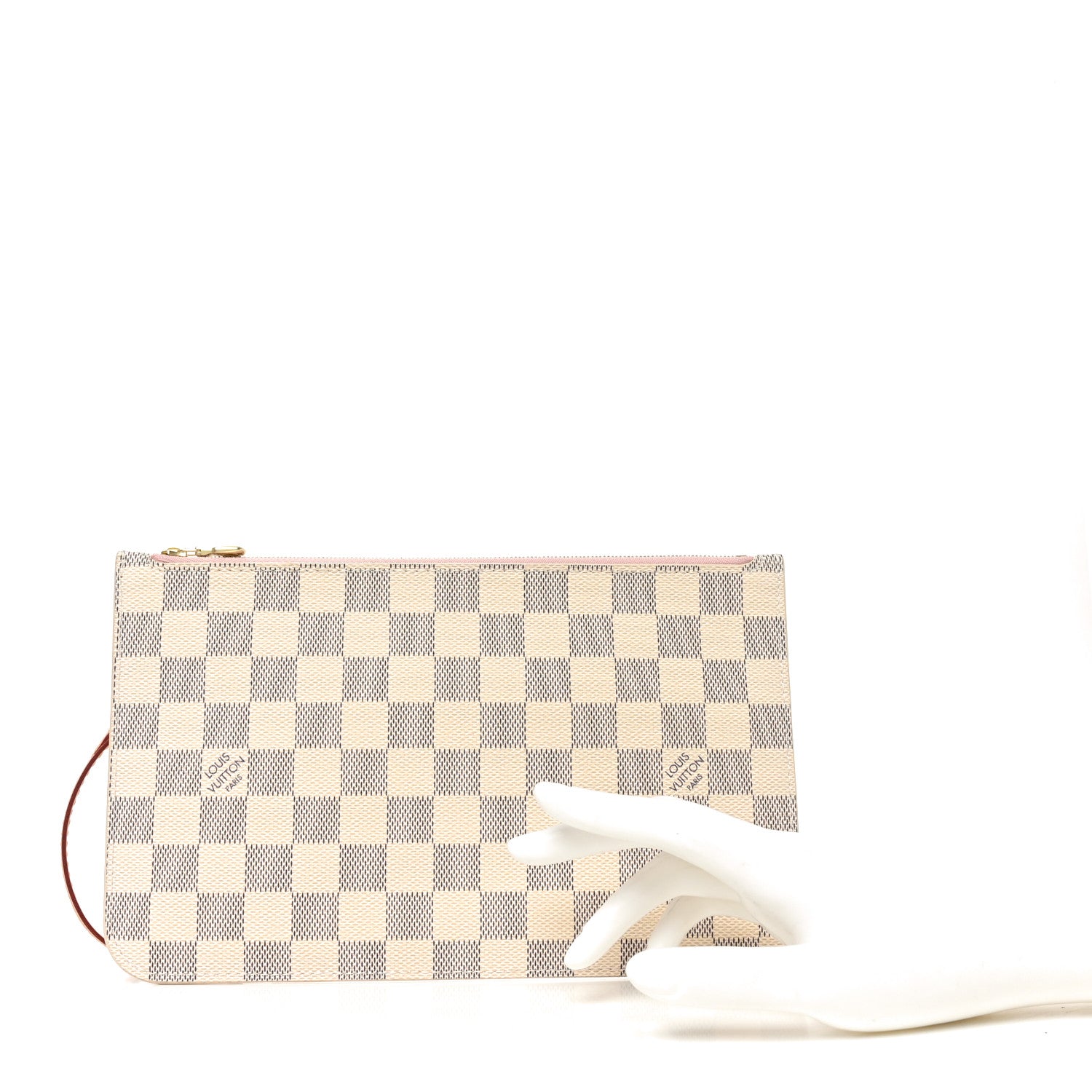Louis Vuitton Damier Azur Neverfull MM GM Pochette  Rose Ballerine 2 of 6