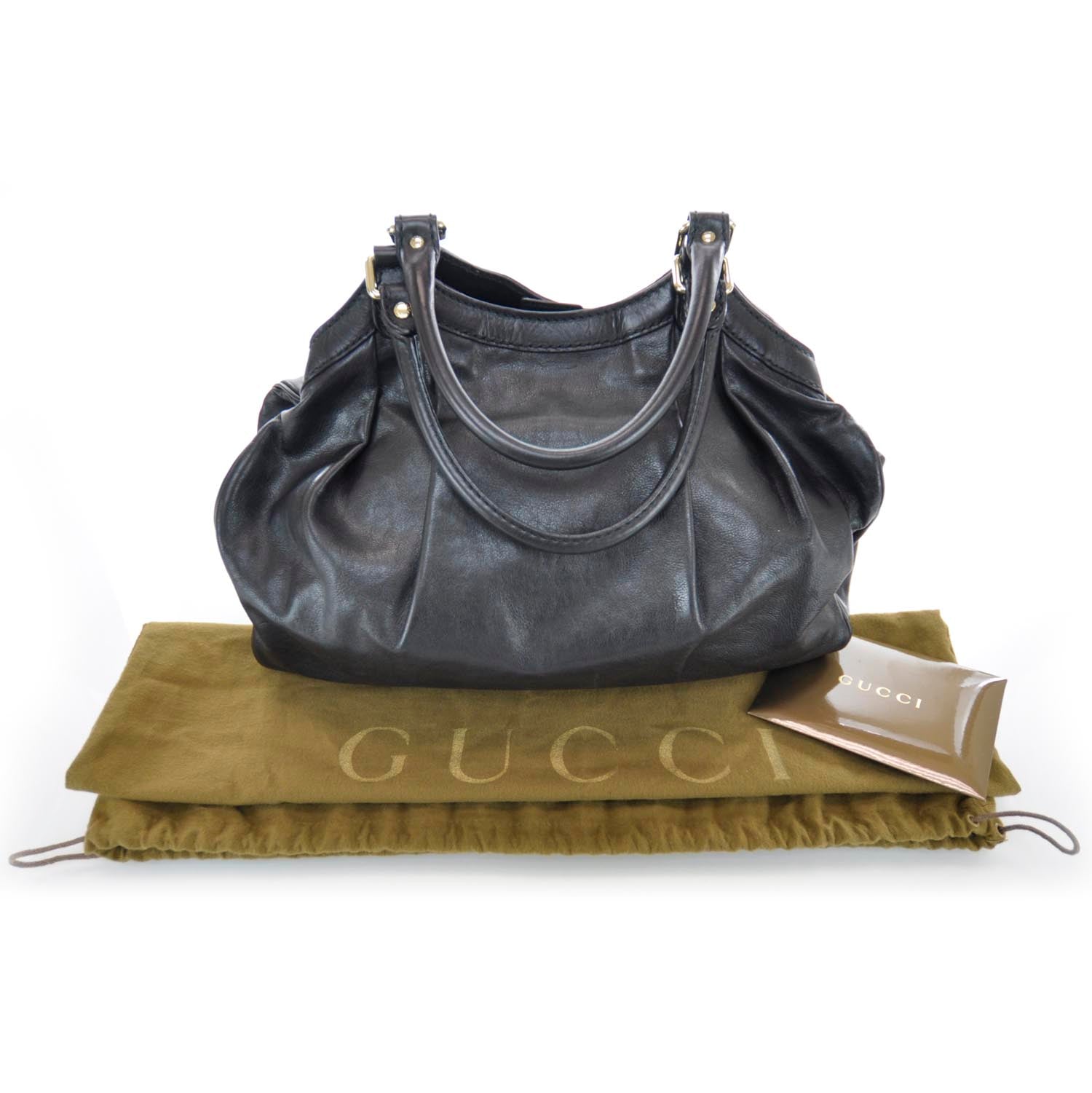 Gucci Leather Medium Sukey Black 3 of 10