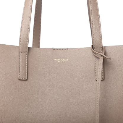 Saint Laurent Calfskin Large Shopping Tote Taupe 8 of 9