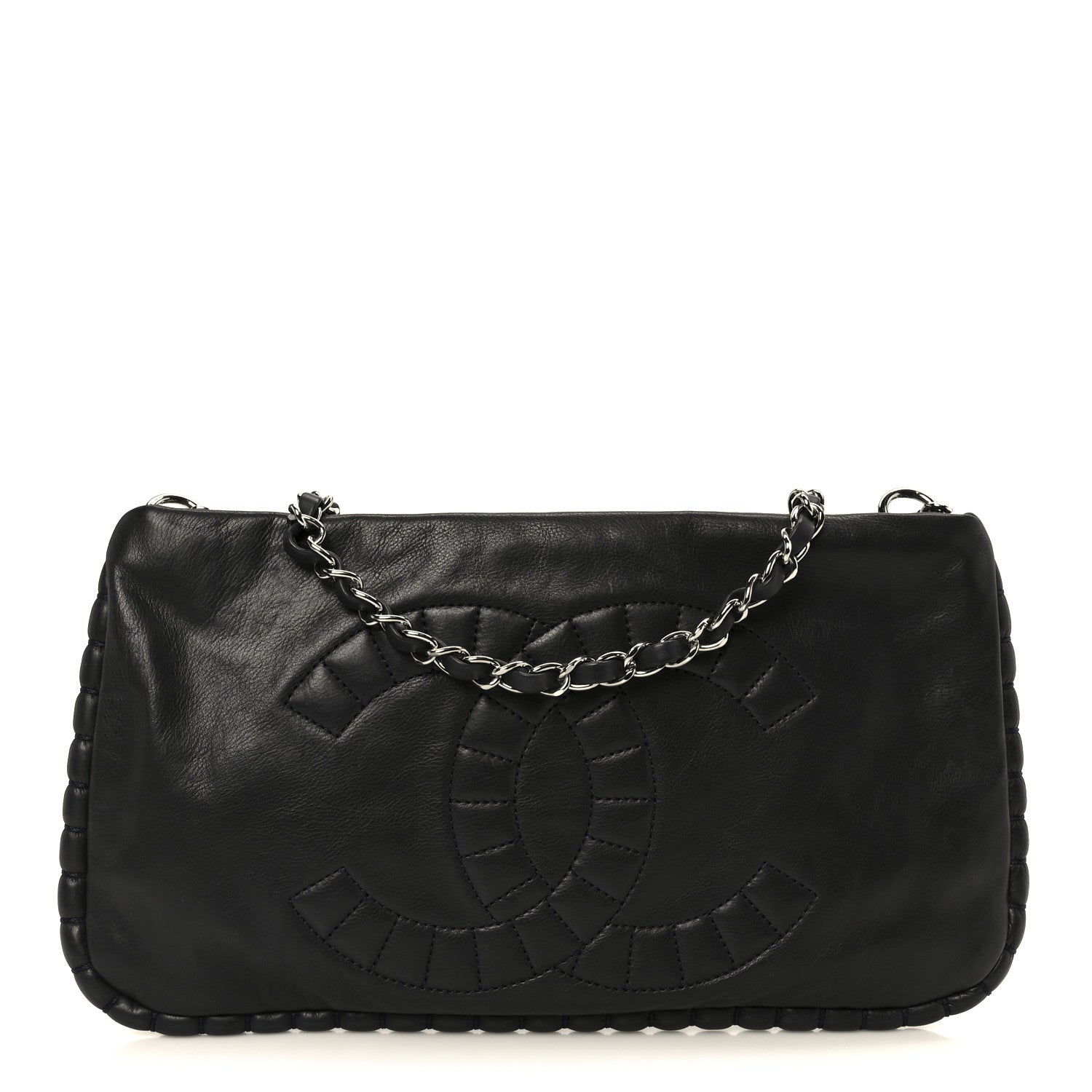 Chanel Calfskin On the Bund Pochette Black 1 of 10