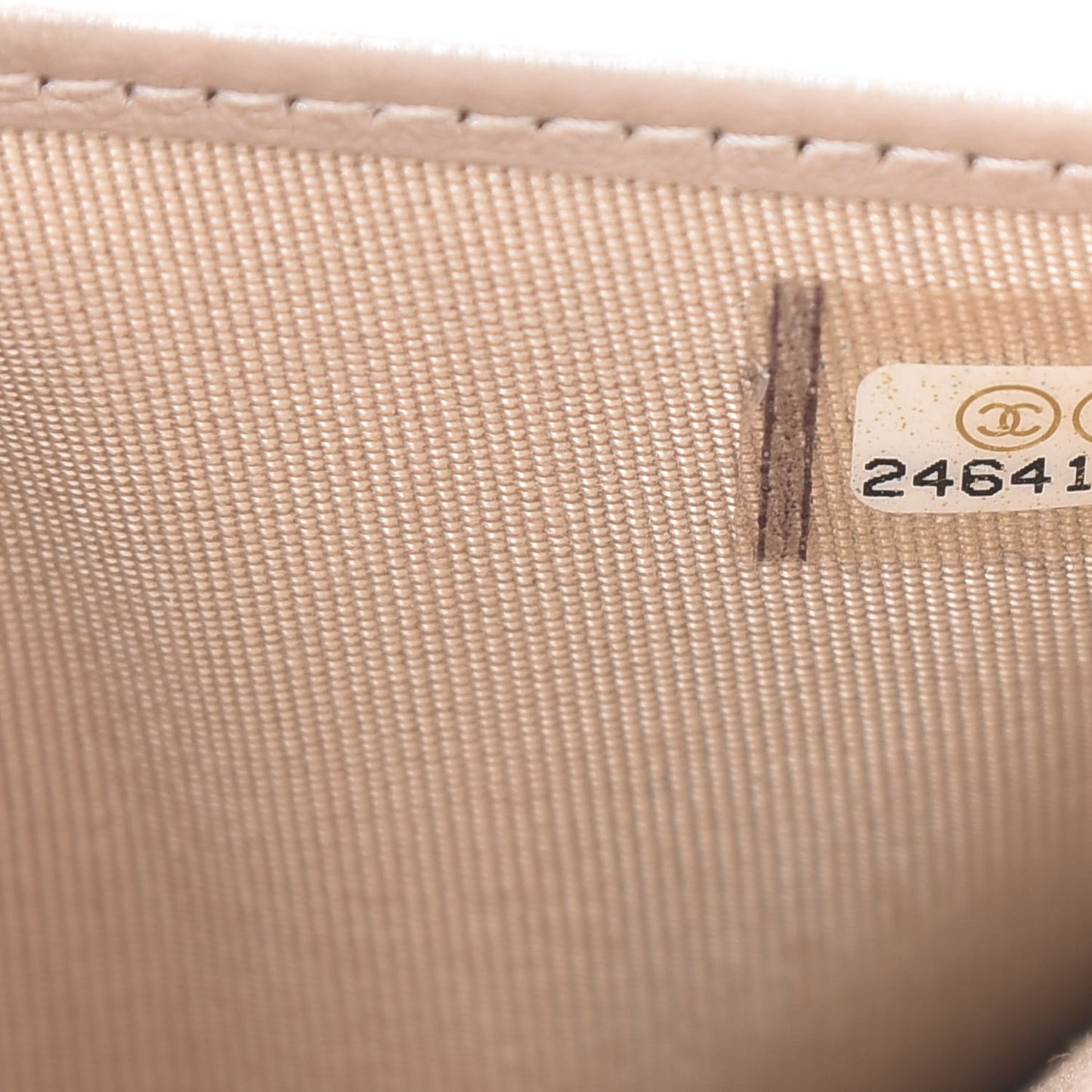 Metallic Caviar Chevron Quilted Passport Holder Light Gold