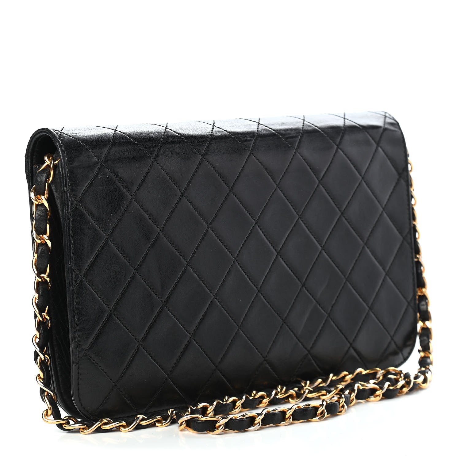 Chanel Lambskin Quilted Small Single Flap Black 2 of 12