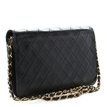 Chanel Lambskin Quilted Small Single Flap Black 2 of 12