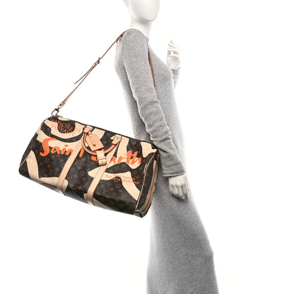 Louis Vuitton Monogram Tahitienne Saint Barth Keepall Bandouliere 50 2 of 9