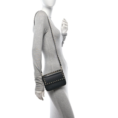 Valentino Garavani Grainy Calfskin Rockstud Crossbody Pouch Black 2 of 10