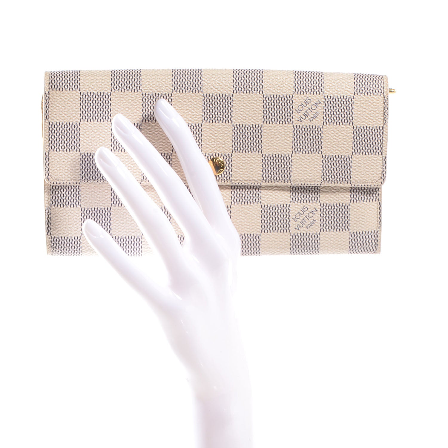 Louis Vuitton Damier Azur Sarah Wallet 2 of 7