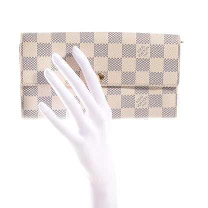Louis Vuitton Damier Azur Sarah Wallet 2 of 7