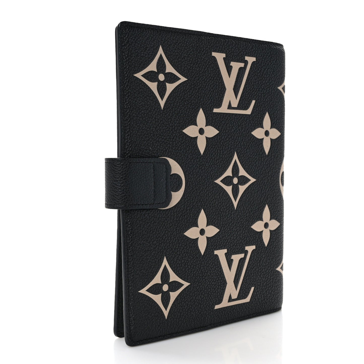LOUIS VUITTON Empreinte Monogram Giant Paul Notebook Cover MM Black Beige
