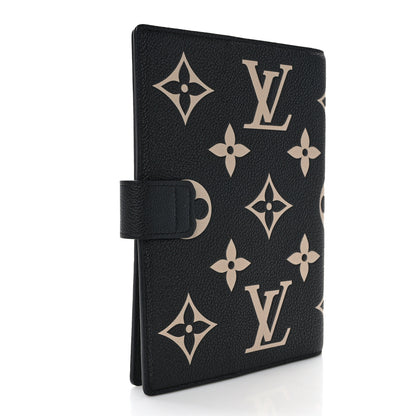 Louis Vuitton LOUIS VUITTON Empreinte Monogram Giant Paul Notebook Cover MM Black Beige 3 of 7