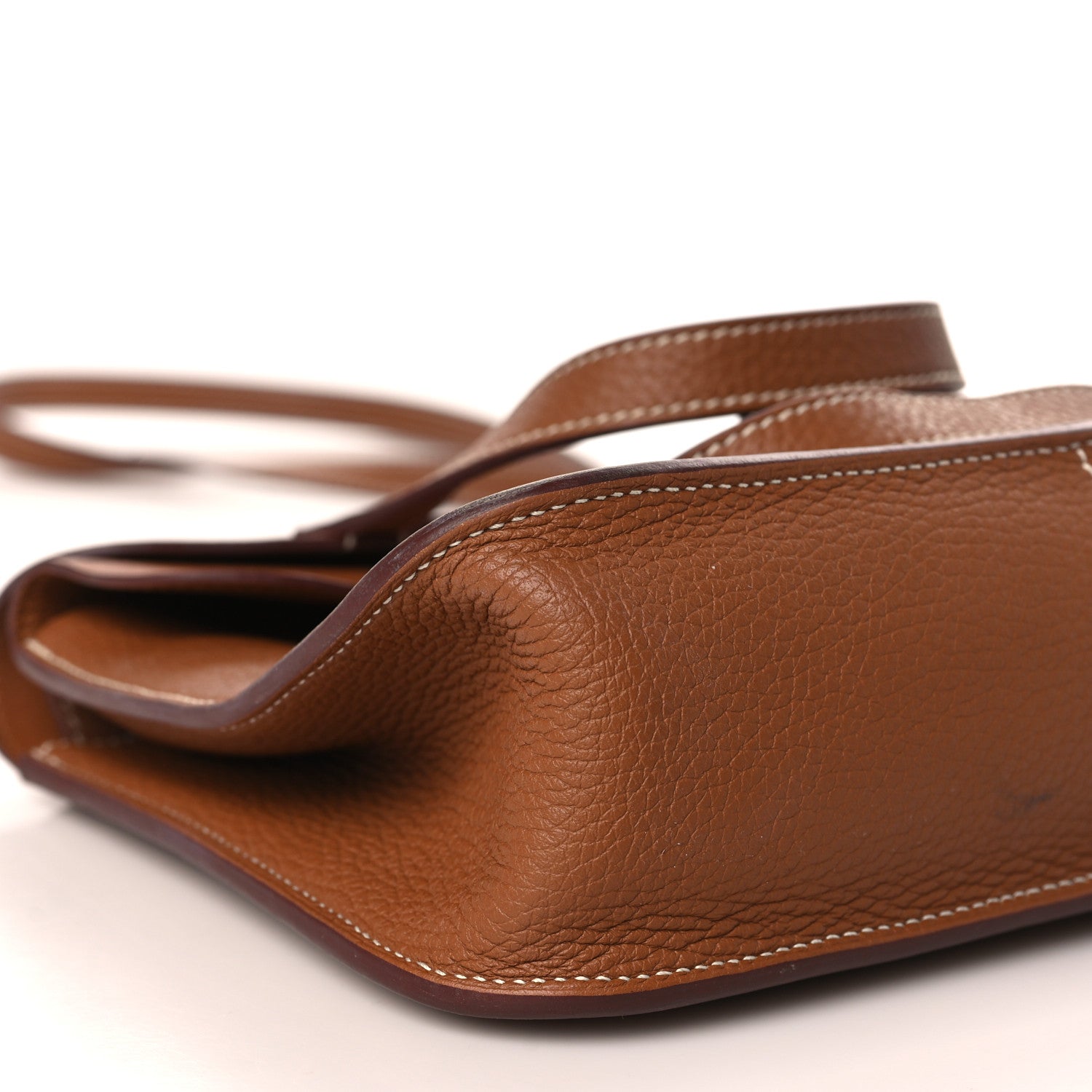 Hermes Taurillon Clemence Halzan 25 Gold 8 of 11