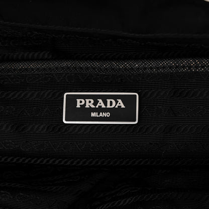Prada Nylon New Vela Studded Backpack Black Fuoco 6 of 10