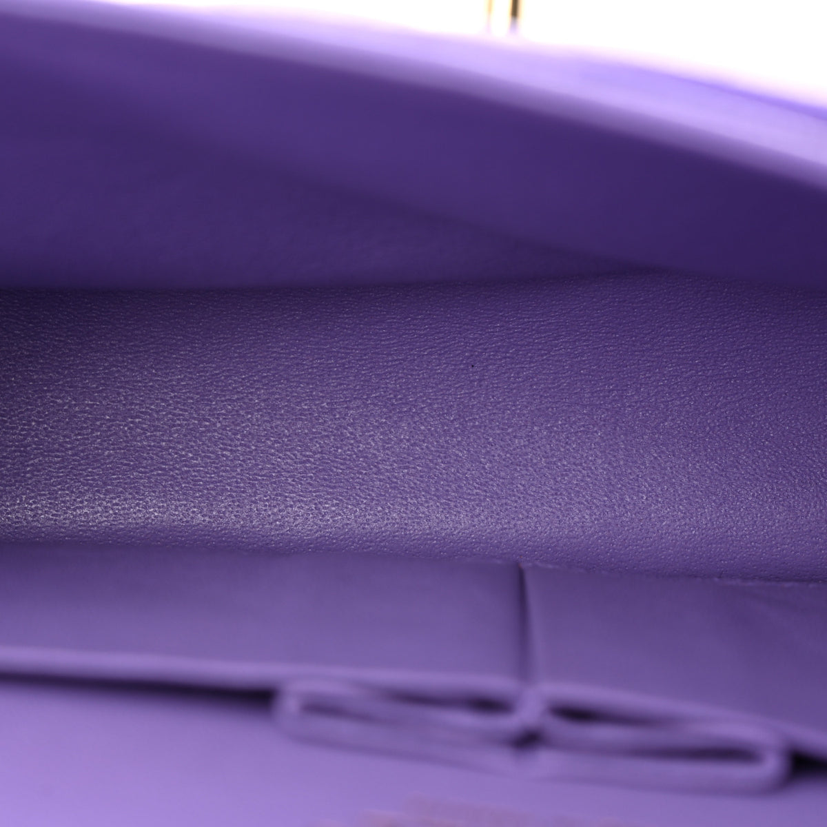 Caviar Quilted Medium Double Flap Purple