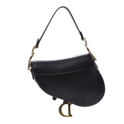 Christian Dior Calfskin Saddle Bag Black 2 of 10