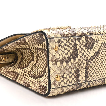 Valentino Garavani Snakeskin Small VSling Top Handle Bag Beige 8 of 10