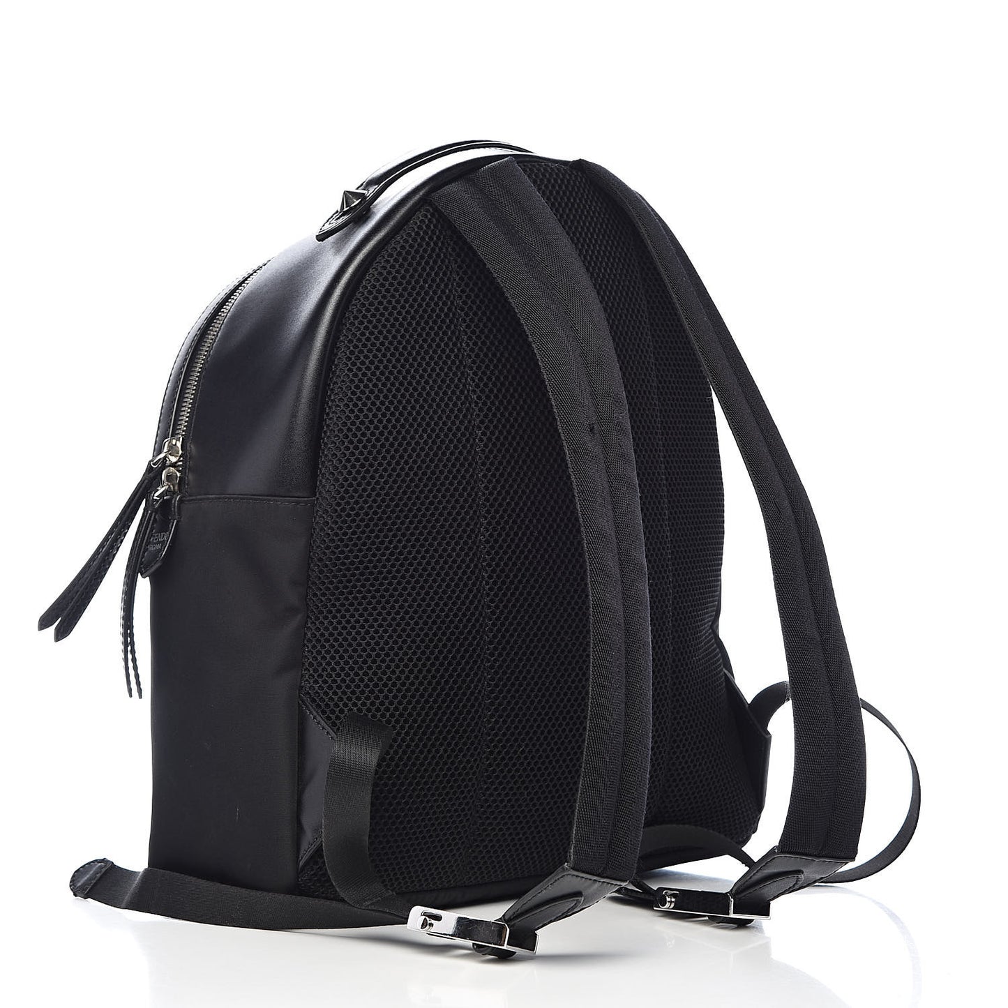 Nylon Vitello Liberty Sequin Fun Fair Embroidered Backpack Black