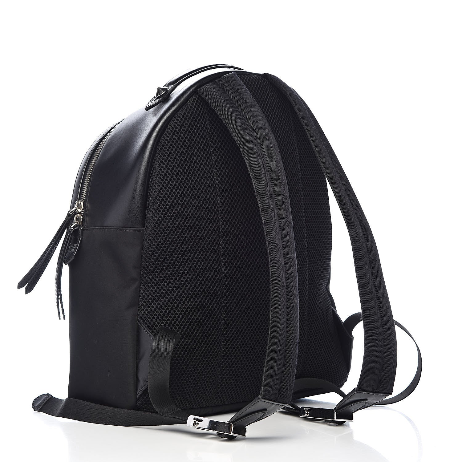 Fendi Nylon Vitello Liberty Sequin Fun Fair Embroidered Backpack Black 3 of 11