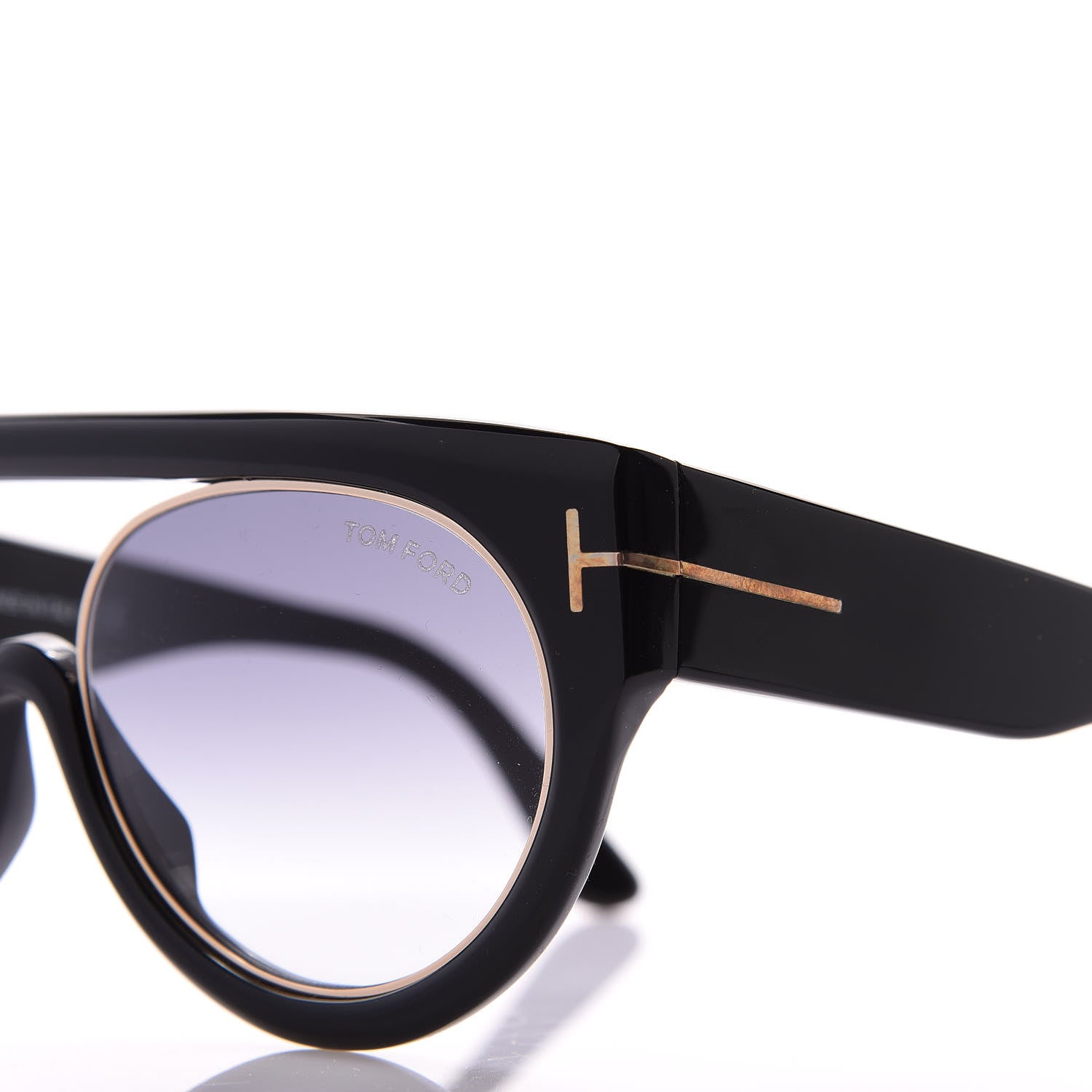 Tom Ford Alana Aviator Round Sunglasses TF360 Black 7 of 8