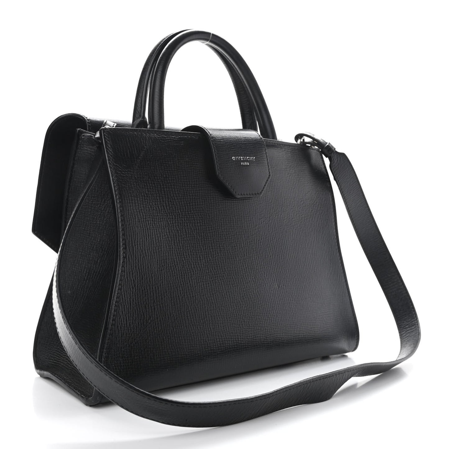Calfskin Small Obsedia Satchel Black
