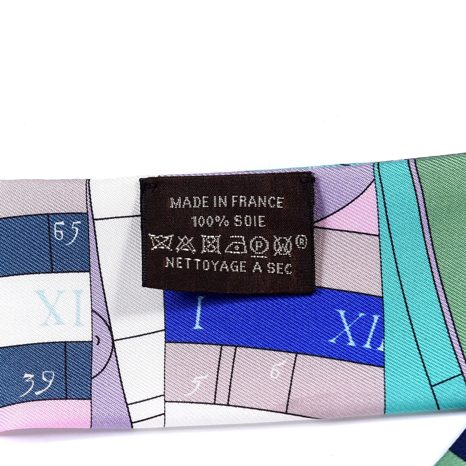 Hermes Silk Astrologie Nouvelle Twilly Rose Ivory Vert 3 of 4