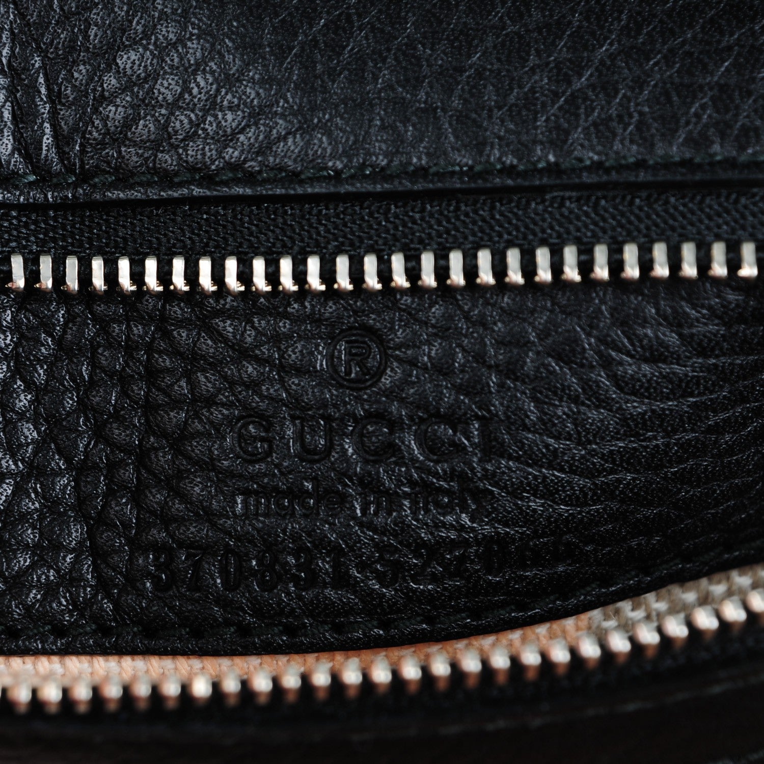 Gucci Cellarius Calfskin Small Bamboo Daily Top Handle Bag Black 6 of 6