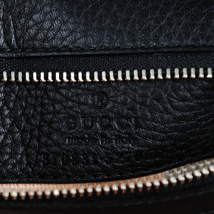 Gucci Cellarius Calfskin Small Bamboo Daily Top Handle Bag Black 6 of 6