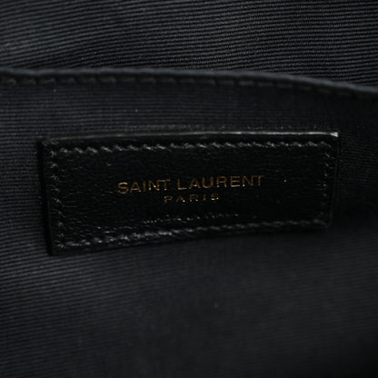 Saint Laurent Calfskin Matelasse Monogram Lou Camera Bag Black 6 of 13