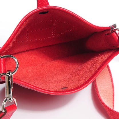 Hermes Taurillon Clemence Amazone Evelyne TPM Rouge Casaque Crevette 6 of 15