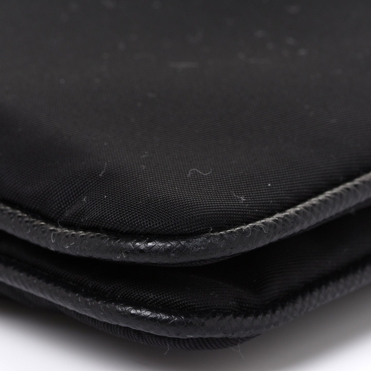 Re-Nylon Saffiano Re-Edition 2000 Double Zip Crossbody Bag Black