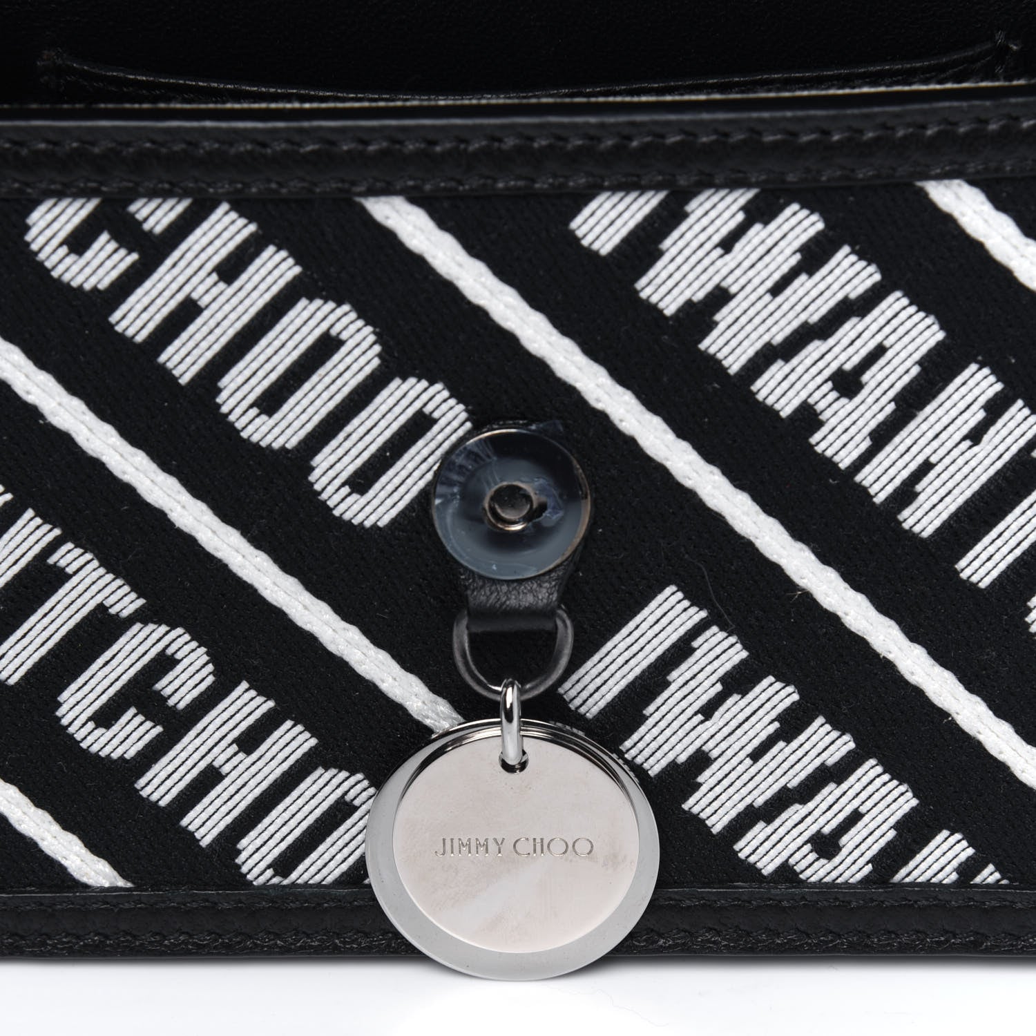 Jimmy Choo Nylon I Want Choo Logo Crossbody Bag Black 4 of 4