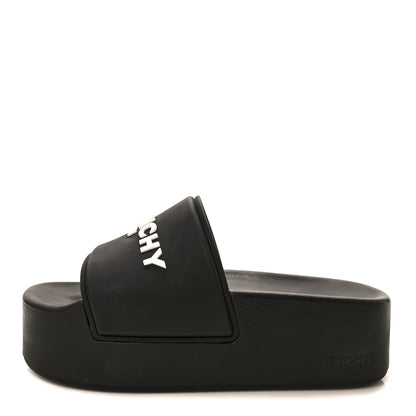 Givenchy Rubber Logo 101 Dalmatians Platform Slides 38 Black 1 of 6