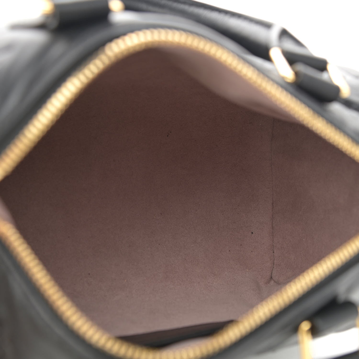 Louis Vuitton Lambskin Embossed Monogram Speedy 22 Bandouliere Black 4 of 8