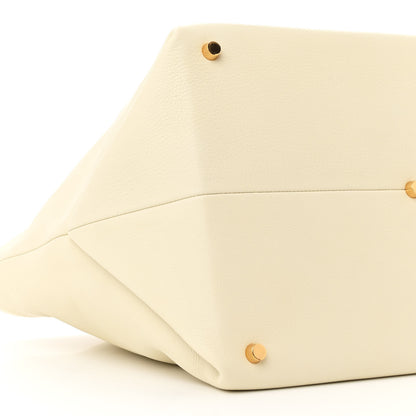 Khaite Pebbled Calfskin Medium Amelia Tote Ivory 8 of 9