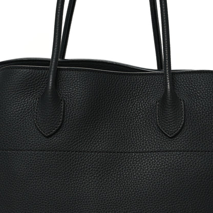 The Row Grained Calfskin Soft Margaux 17 Black 7 of 10