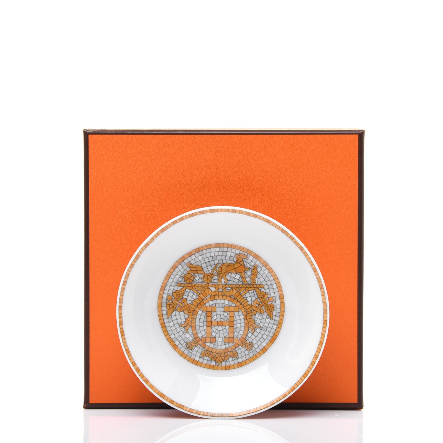 Hermes Porcelain Mosaique au 24 Soy Dish 7 of 7
