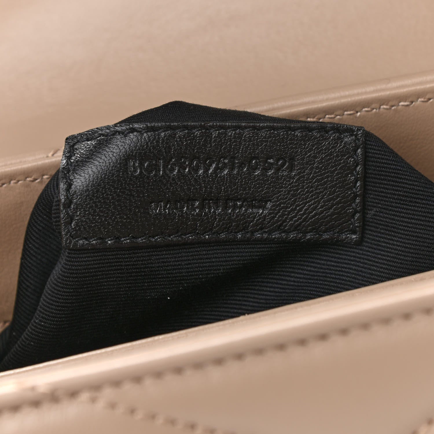Saint Laurent Calfskin Y Quilted Monogram Toy Loulou Crossbody Bag Dark Beige 8 of 10