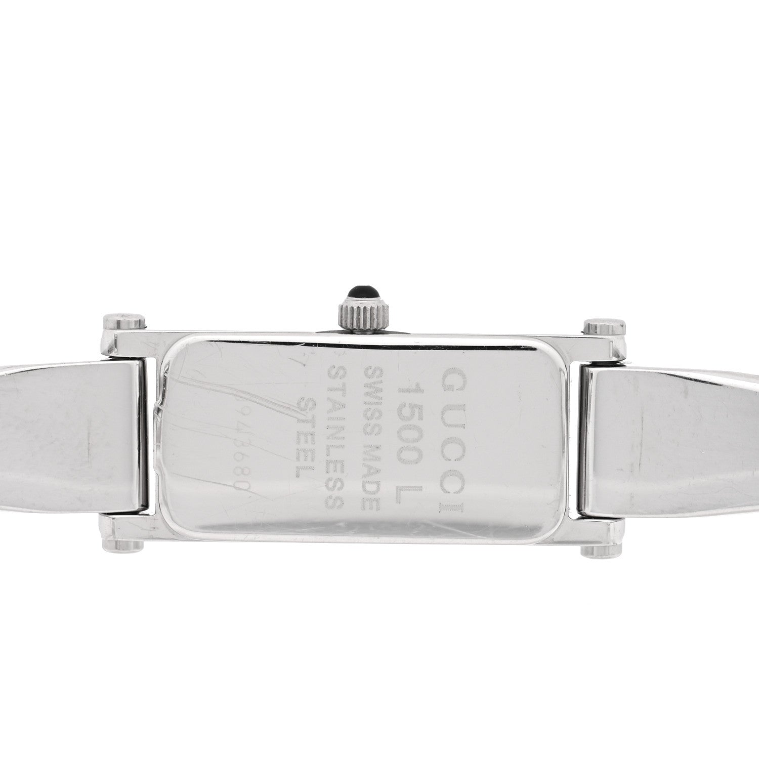 Gucci Stainless Steel 12mm 1500L Horsebit Quartz Watch Black 4 of 4
