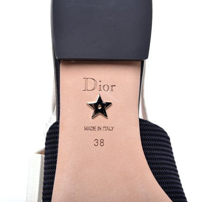 Christian Dior Technical Canvas Ribbon J'Adior Slingback Ballet Flats 38 Black 9 of 11