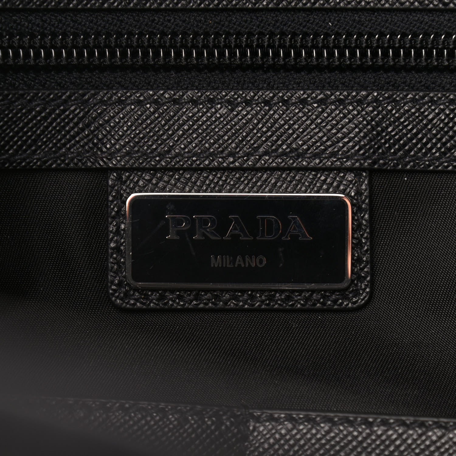 Prada Nylon Tessuto Impuntu Quilted Messenger Bag Black 6 of 8