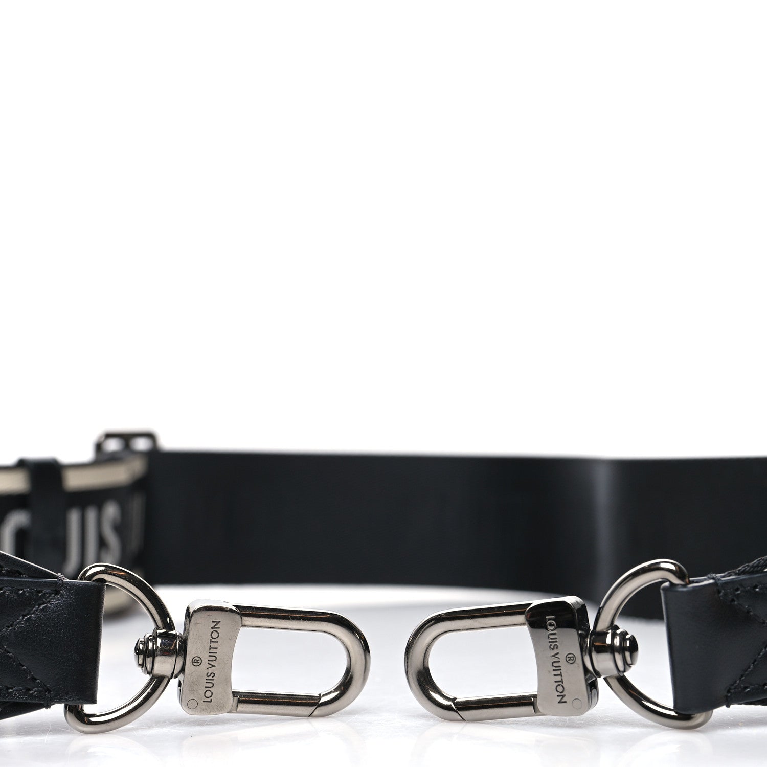 Louis Vuitton Nylon Jacquard Sporty Bandouliere Shoulder Strap Black 3 of 5