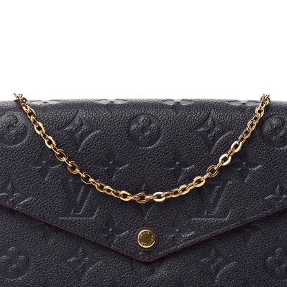 Louis Vuitton Empreinte Pochette Felicie Chain Wallet Marine Rouge 11 of 12